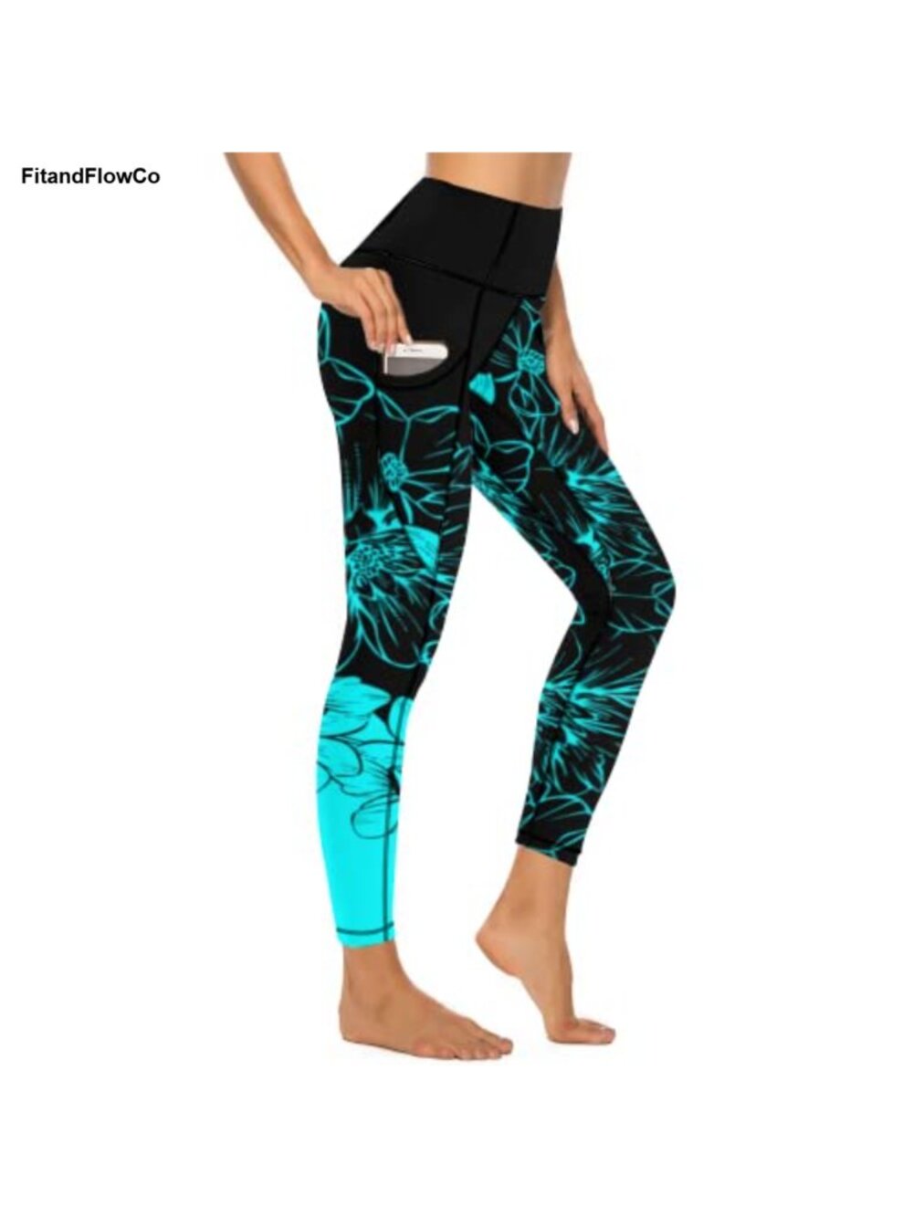 Women's Workout Leggings 7/8 Length High Rise Pockets Yoga Pilates